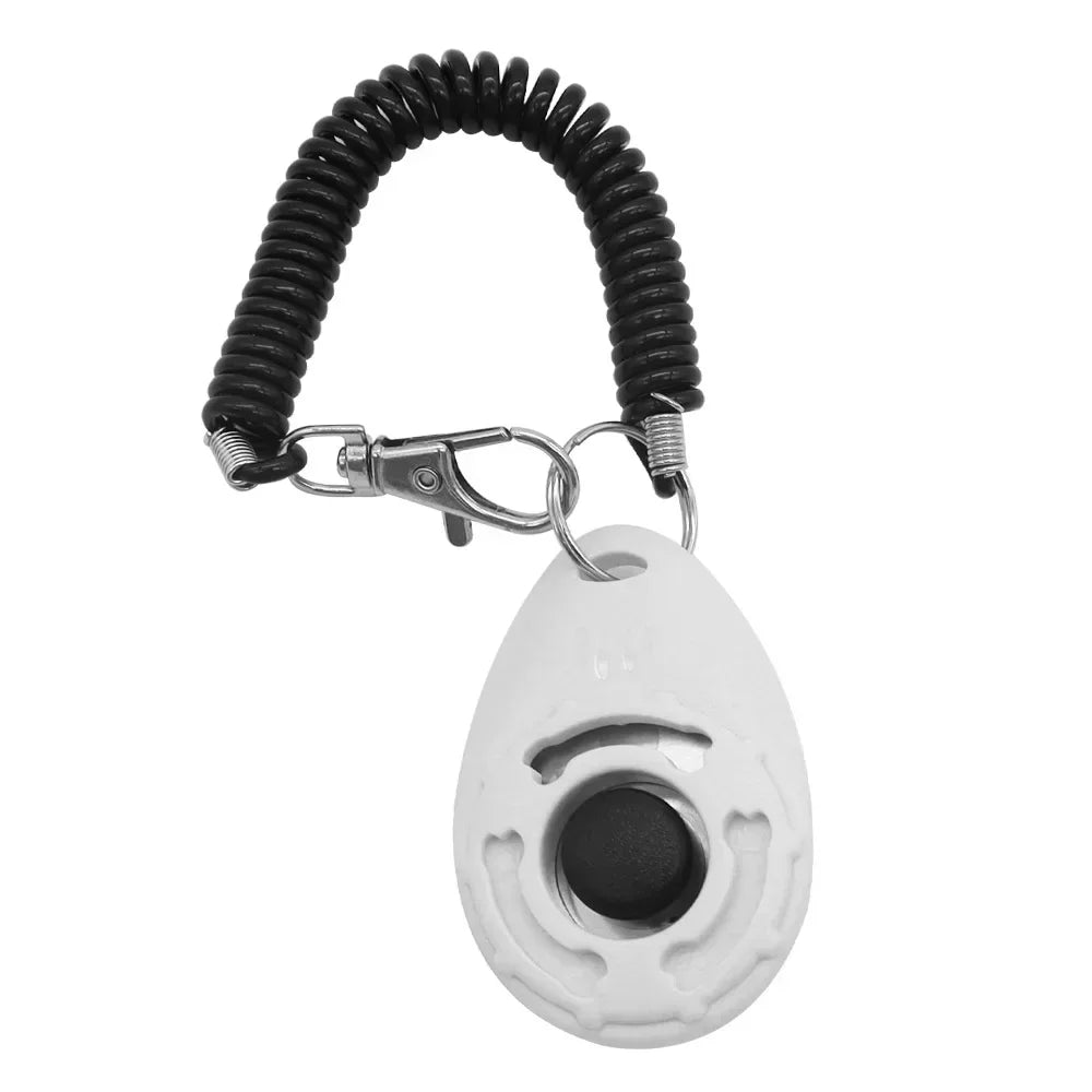 Dog Training Clicker with Adjustable Wrist Strap – Easy to Use Pet Trainer for Dogs, Cats, Puppies, Birds, Horses – Lightweight & Durable Obedience Tool