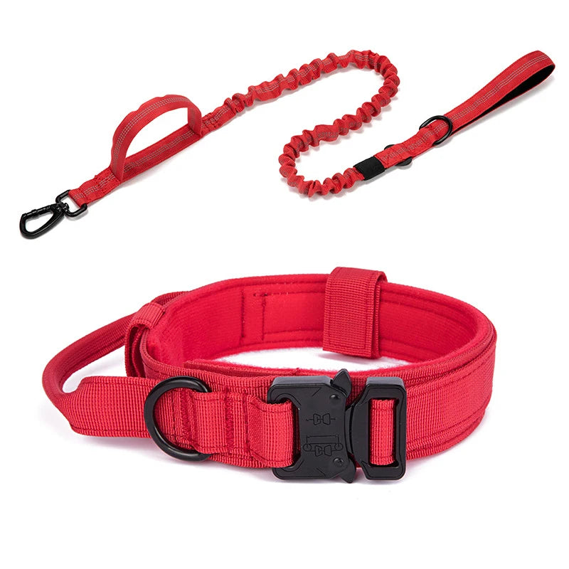Pet Tactical Training Collar Leash Set -Reflective