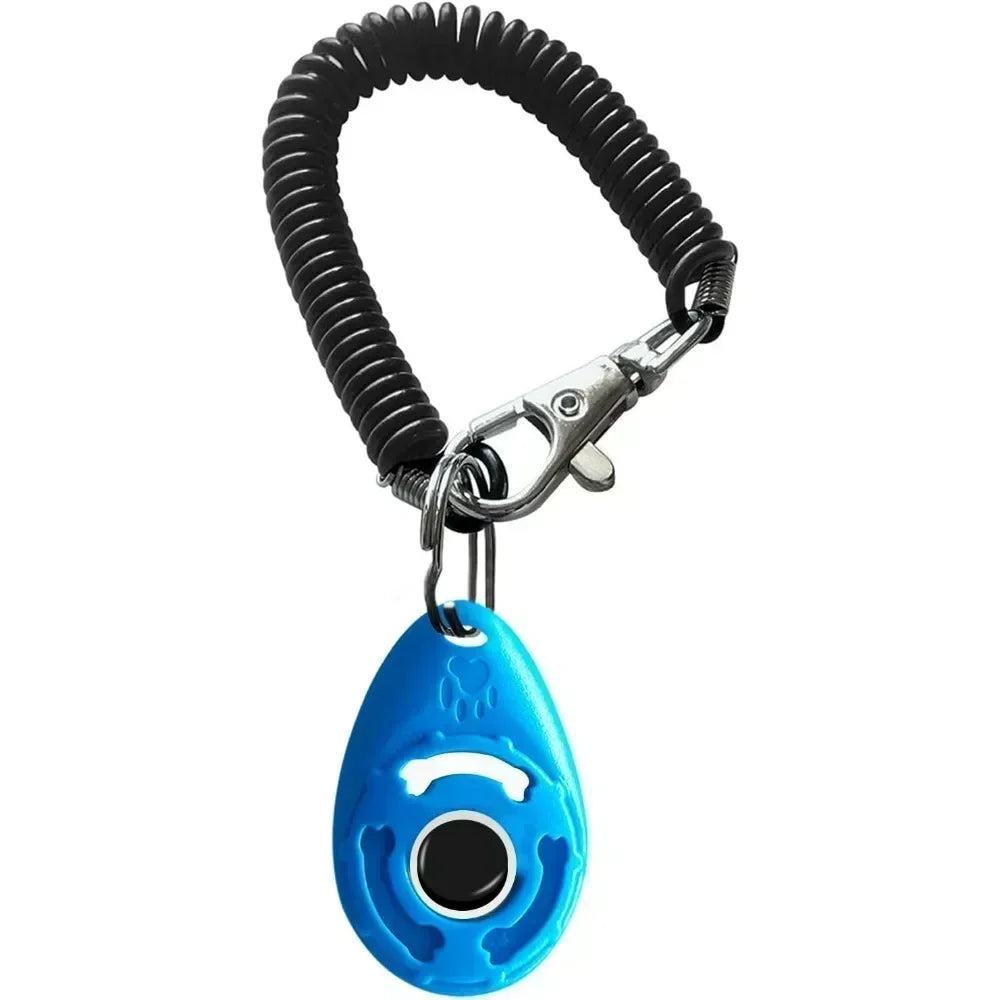 Dog Training Clicker with Adjustable Wrist Strap – Easy to Use Pet Trainer for Dogs, Cats, Puppies, Birds, Horses – Lightweight & Durable Obedience Tool