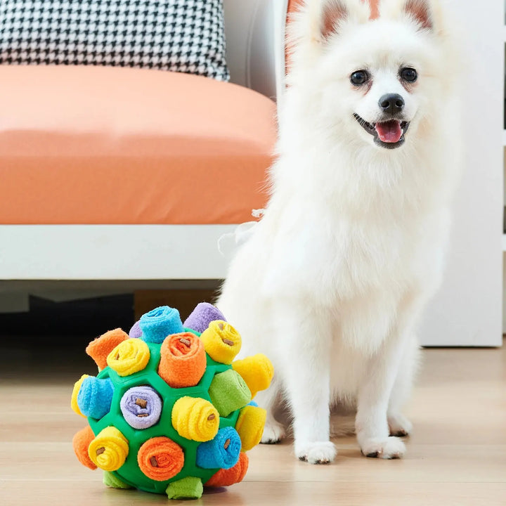 Sniffing Puzzle Toy for Dogs & Cats – Interactive Training Feeder with Hidden Treat Compartments