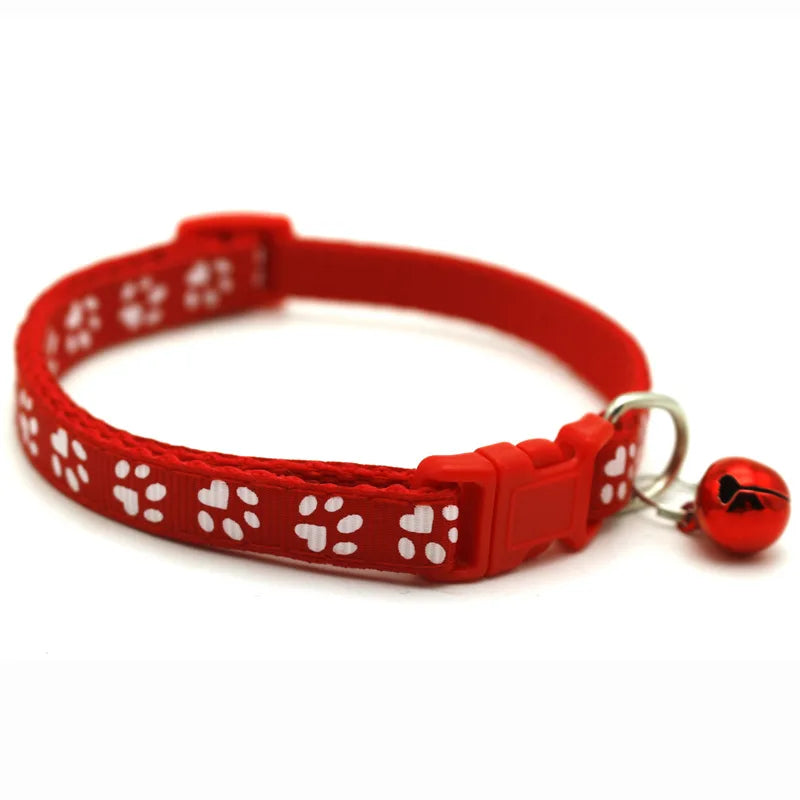 Adjustable Colorful Cat Collar with Bell