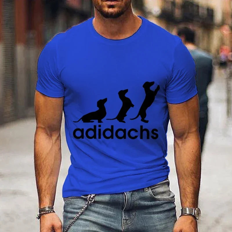 Dachshund Dog Lover T-Shirt – Unisex Graphic Tee for Men & Women | Harajuku Style Casual Oversized Shirt (M–5XL)