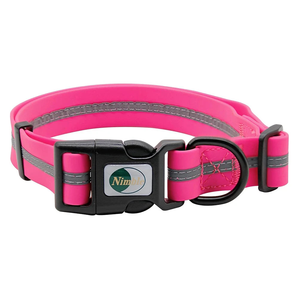 Waterproof Reflective Dog Collar – Adjustable, Anti-Odor, Durable Flex-Poly Design for Active Dogs