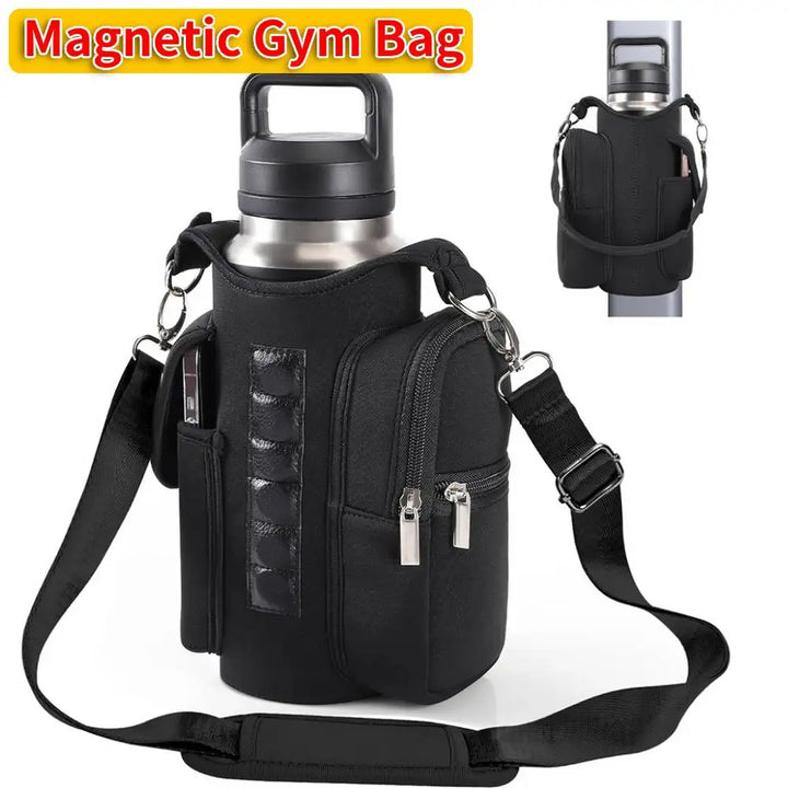 Magnetic Water Bottle Sling Bag – Crossbody Carrier with Phone Holder for Men & Women