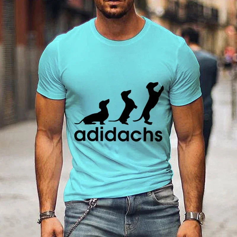 Dachshund Dog Lover T-Shirt – Unisex Graphic Tee for Men & Women | Harajuku Style Casual Oversized Shirt (M–5XL)