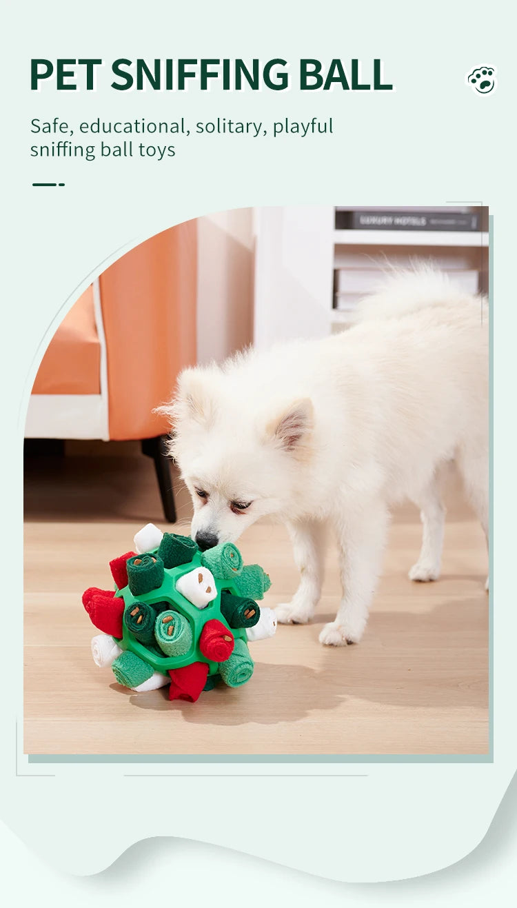 Sniffing Puzzle Toy for Dogs & Cats – Interactive Training Feeder with Hidden Treat Compartments