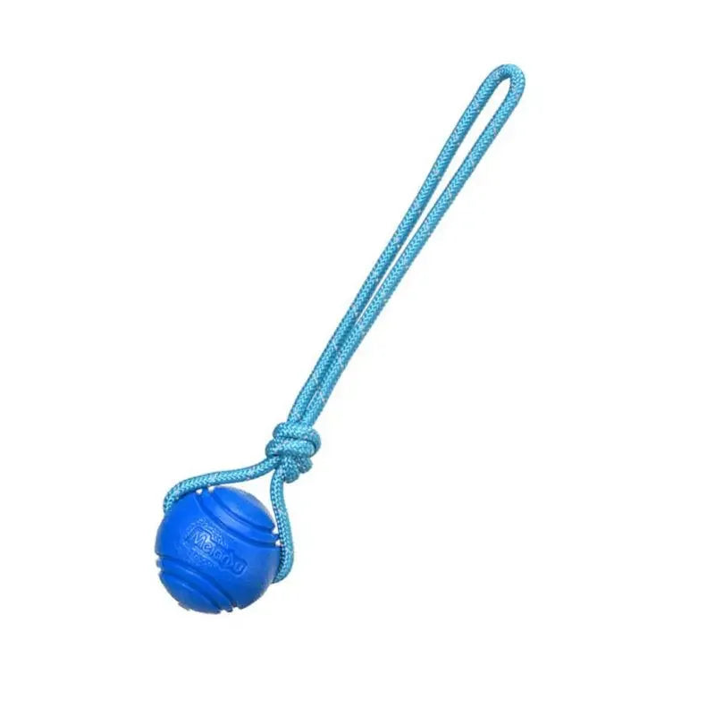 Interactive Dog Training Ball on Rope – Durable TPR Cotton Rope Toy for Catching, Tugging & Chewing