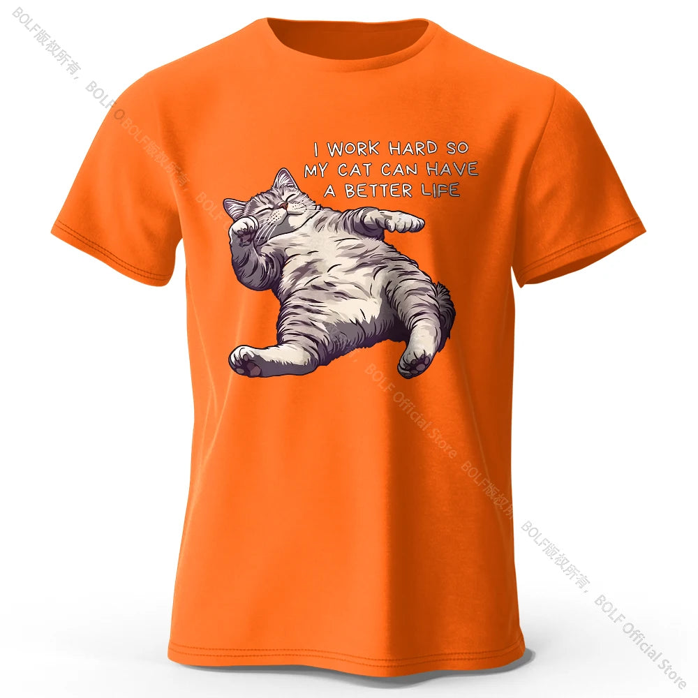 Kawaii Cat Lover T-Shirt – Soft Cotton Unisex Tee with Cute Anime-Inspired Design