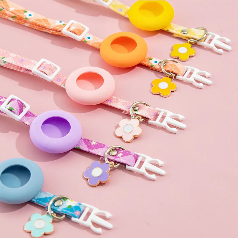 Cat Collar with AirTag Protective Case Anti-lost