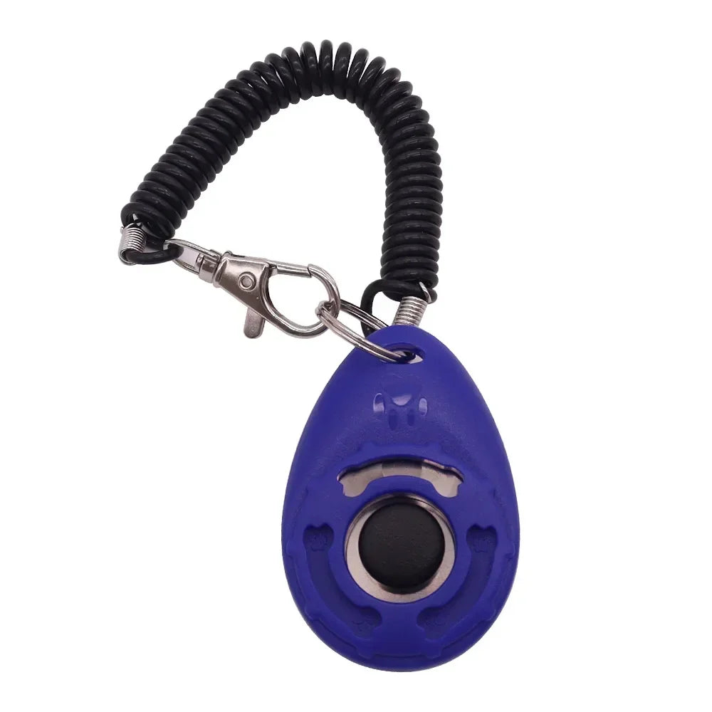 Dog Training Clicker with Adjustable Wrist Strap – Easy to Use Pet Trainer for Dogs, Cats, Puppies, Birds, Horses – Lightweight & Durable Obedience Tool