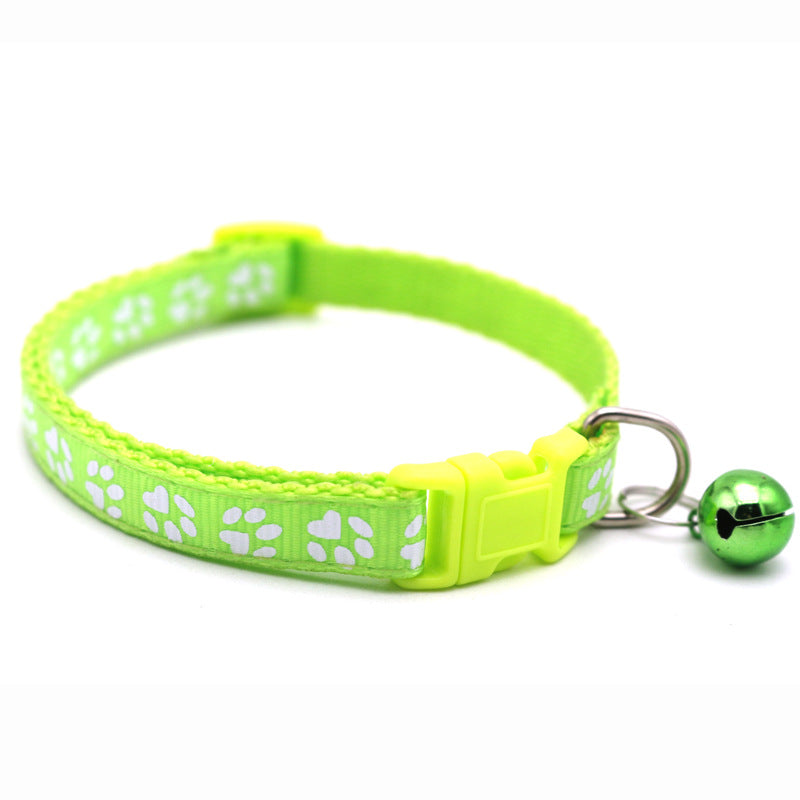 Adjustable Colorful Cat Collar with Bell