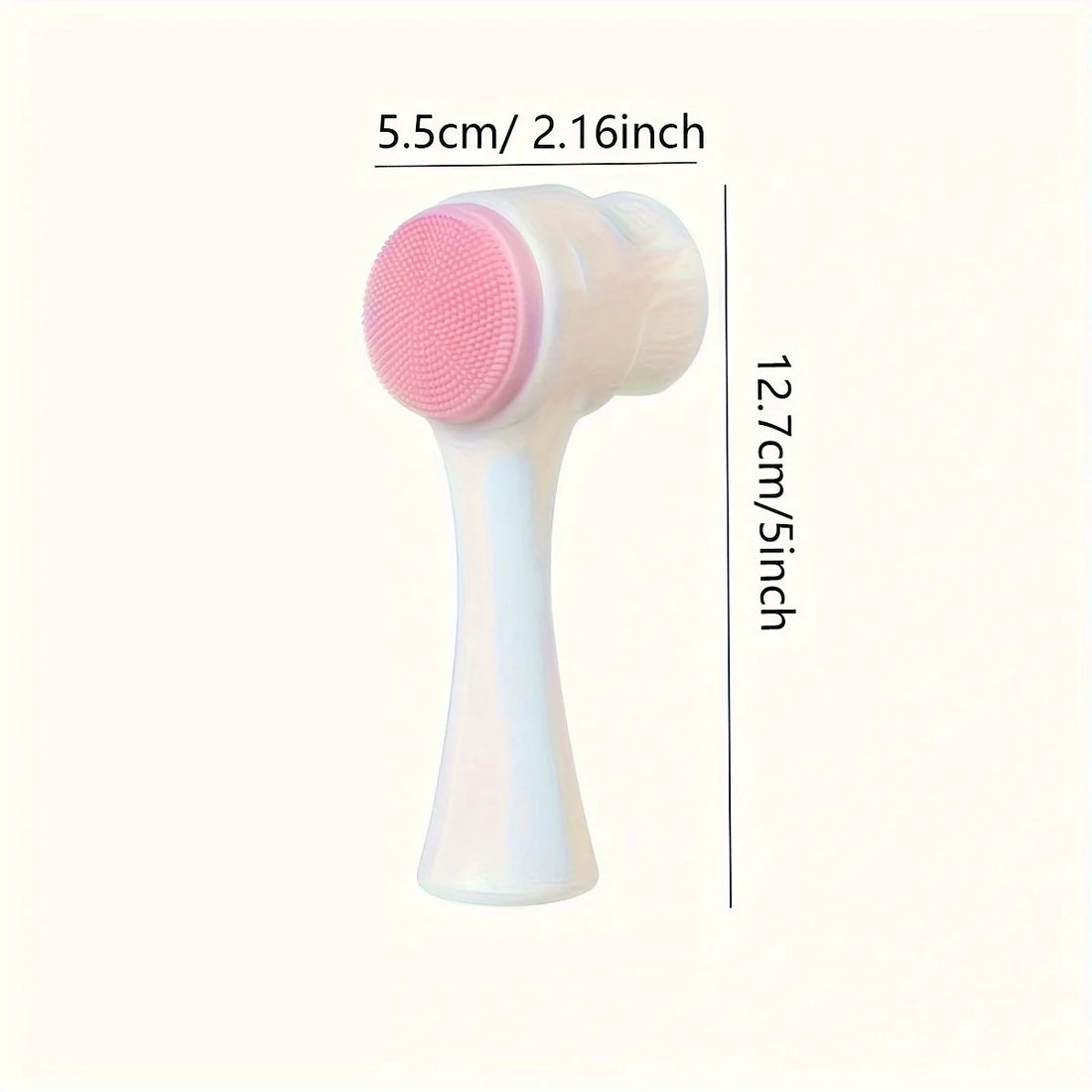 1pc Silicone Pet Paw Cleaner & Massage Brush – Dual-Sided Dog Grooming Tool for Paw Washing, Mud Removal & Coat Massage (Pink)
