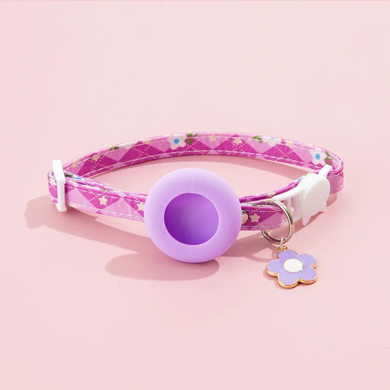 Cat Collar with AirTag Protective Case Anti-lost