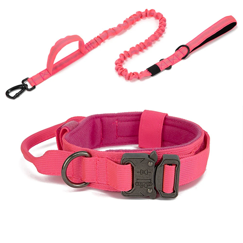 Pet Tactical Training Collar Leash Set -Reflective