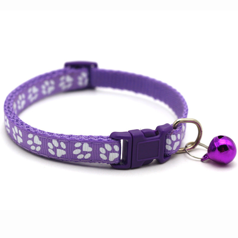 Adjustable Colorful Cat Collar with Bell