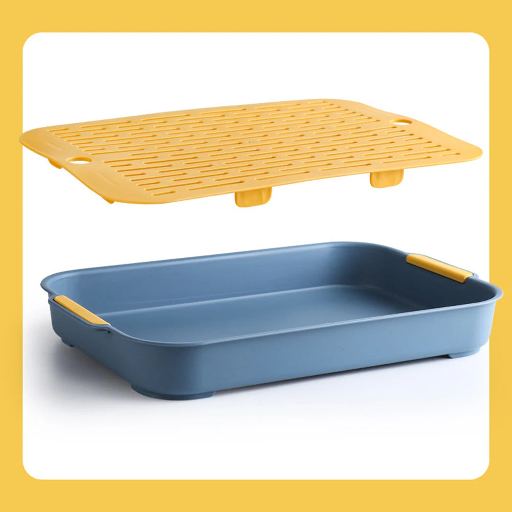 Rabbit Litter Box – Small Animal Corner Toilet Tray for Guinea Pigs, Bunnies, Hamsters, Chinchillas, Ferrets & More
