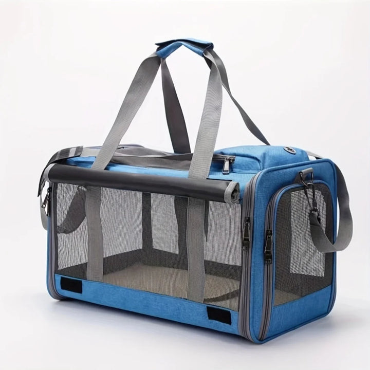 Soft-Sided Pet Carrier for Large & Medium Cats – Breathable Travel Carrier for Big Cats, Small Dogs & Puppies – Airline-Approved Foldable Pet Bag