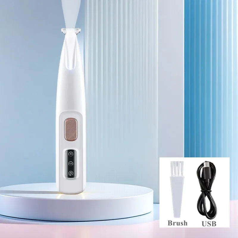 Pet Grooming Clippers with LED Light – Rechargeable Electric Trimmer for Dogs, Cats, Paws, Ears & Face – Quiet Hair Cutting Tool for Small Pets