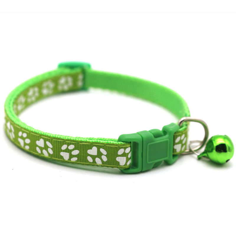 Adjustable Colorful Cat Collar with Bell