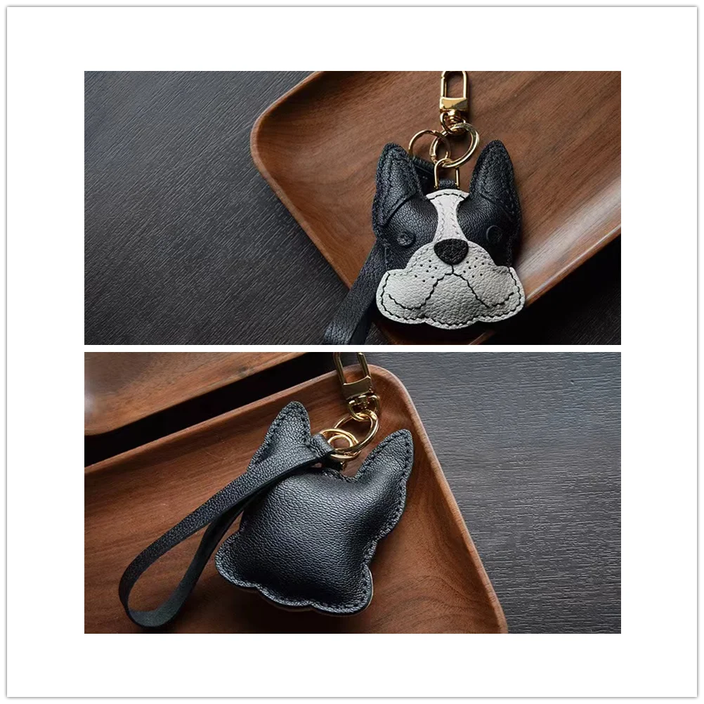 Leather Doggy Keychain Charm – Cute Puppy Dog Lover Gift | Doggie Bag Charm & Accessory for Pet Parents