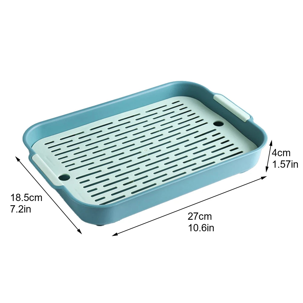 Rabbit Litter Box – Small Animal Corner Toilet Tray for Guinea Pigs, Bunnies, Hamsters, Chinchillas, Ferrets & More