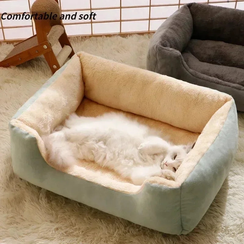Rectangular Pet Bed  – Cozy Sleep Mat for Cats & Small Dogs