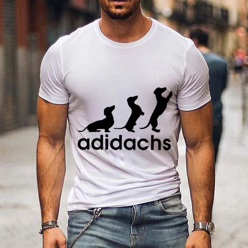 Dachshund Dog Lover T-Shirt – Unisex Graphic Tee for Men & Women | Harajuku Style Casual Oversized Shirt (M–5XL)