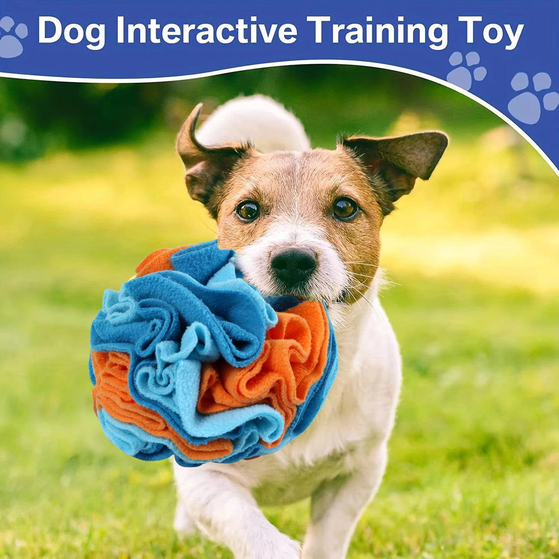 Interactive Dog Snuffle Ball – Treat Puzzle Toy for Large Dogs | Encourages Natural Foraging & Slow Feeding