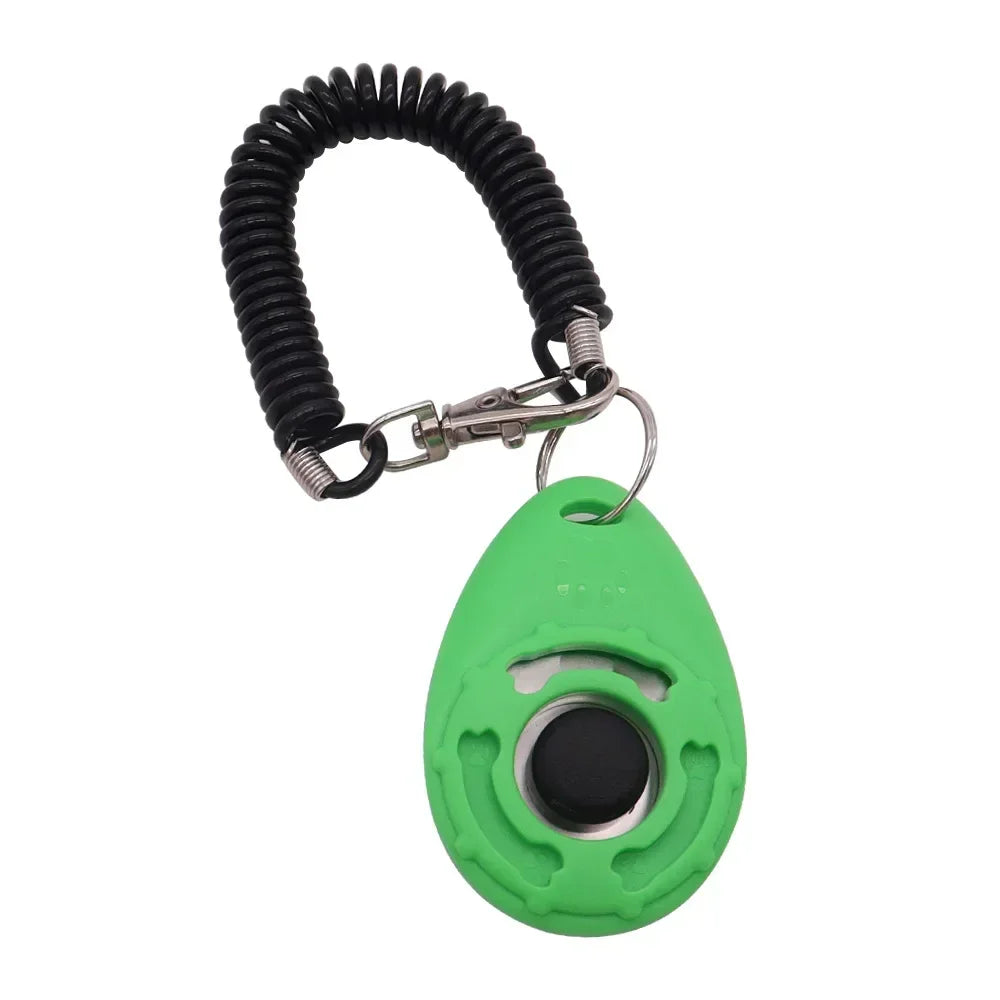 Dog Training Clicker with Adjustable Wrist Strap – Easy to Use Pet Trainer for Dogs, Cats, Puppies, Birds, Horses – Lightweight & Durable Obedience Tool