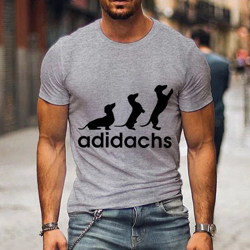 Dachshund Dog Lover T-Shirt – Unisex Graphic Tee for Men & Women | Harajuku Style Casual Oversized Shirt (M–5XL)