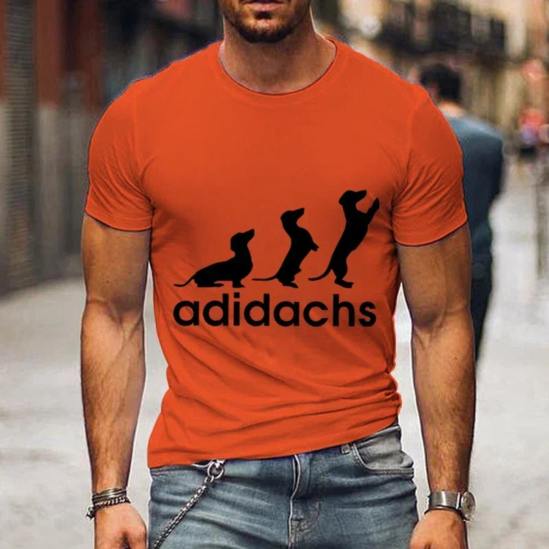 Dachshund Dog Lover T-Shirt – Unisex Graphic Tee for Men & Women | Harajuku Style Casual Oversized Shirt (M–5XL)