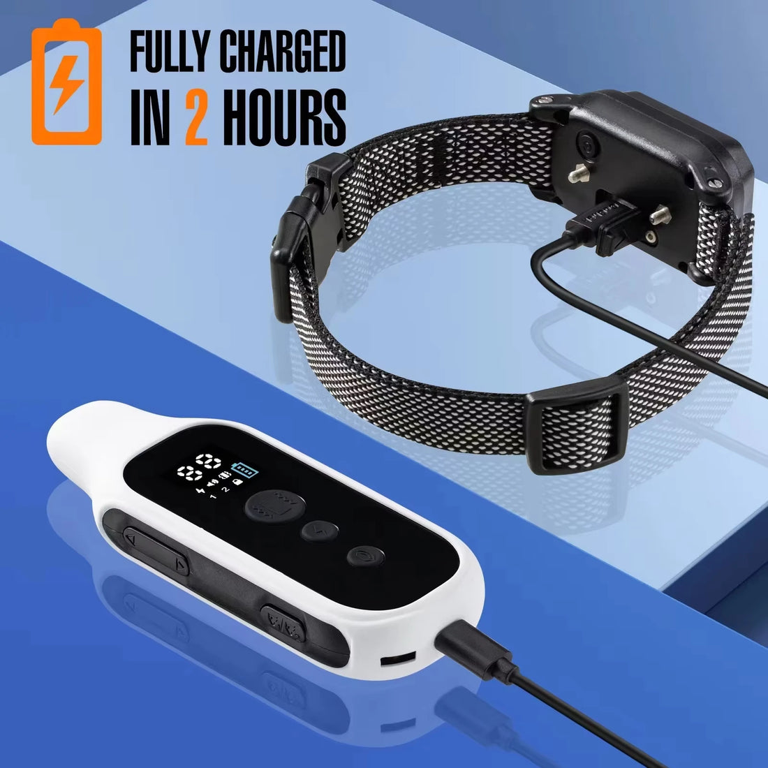 800m Waterproof Dog Training Collar with Remote – Rechargeable Electric Shock, Vibration & Beep Modes – LCD Display, Adjustable Nylon Strap for Small, Medium, and Large Dogs