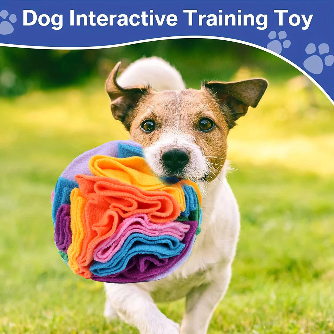 Interactive Dog Snuffle Ball – Treat Puzzle Toy for Large Dogs | Encourages Natural Foraging & Slow Feeding