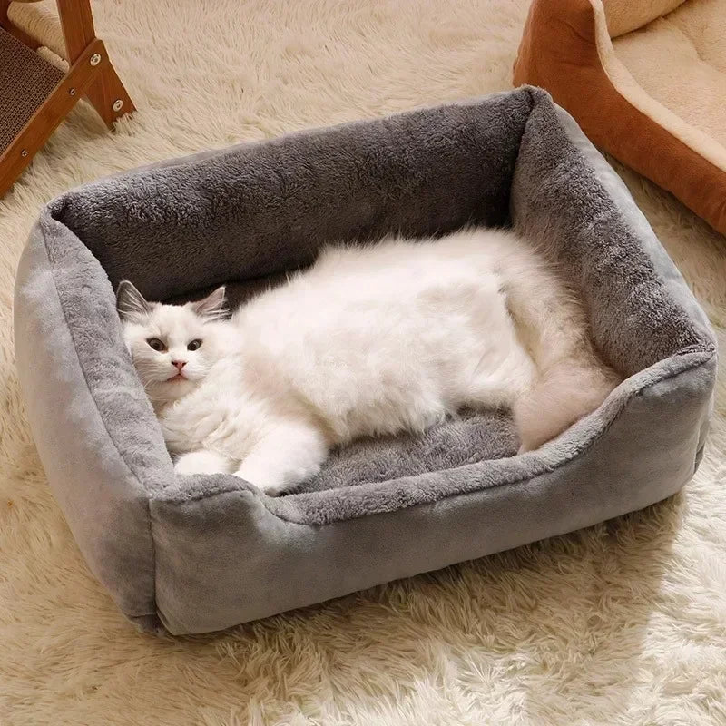 Rectangular Pet Bed  – Cozy Sleep Mat for Cats & Small Dogs