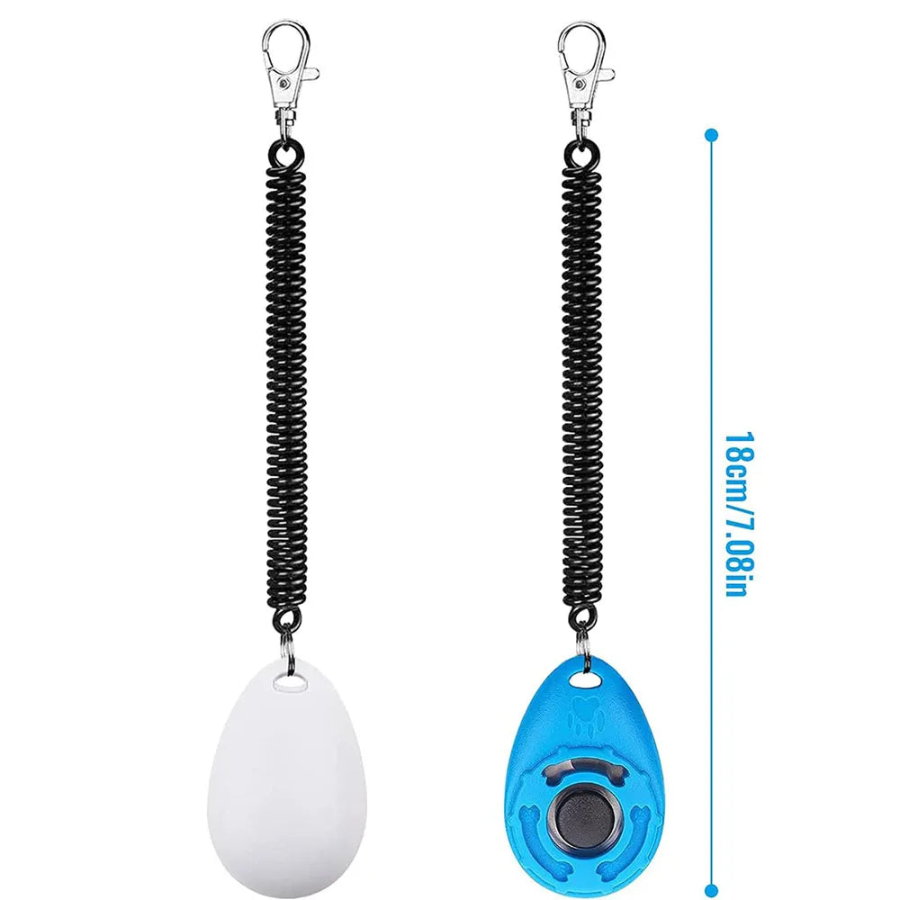 2-Pack Dog Training Clicker with Adjustable Wrist Strap – Lightweight, Durable & Easy to Use for Dogs, Cats, Birds, Horses & More