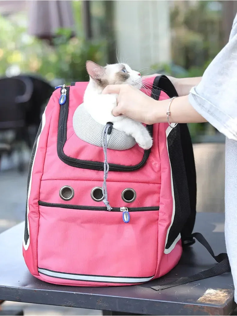 Pet Dog Carrier Bag Carrier For Dogs Backpack Portable Travel Breathable Dog Bag Outdoor Dog Carrier Bag Pet Carrying Supplies