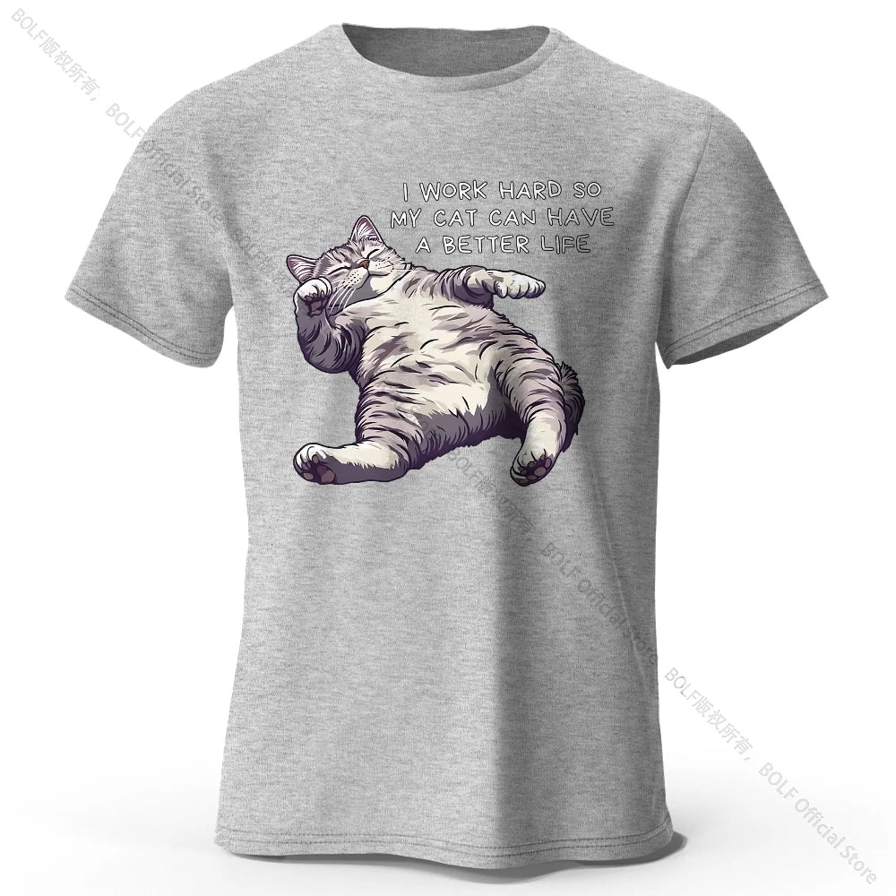 Kawaii Cat Lover T-Shirt – Soft Cotton Unisex Tee with Cute Anime-Inspired Design