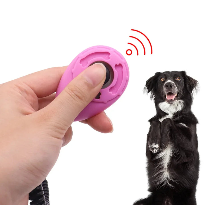 Dog Training Clicker with Adjustable Wrist Strap – Easy to Use Pet Trainer for Dogs, Cats, Puppies, Birds, Horses – Lightweight & Durable Obedience Tool