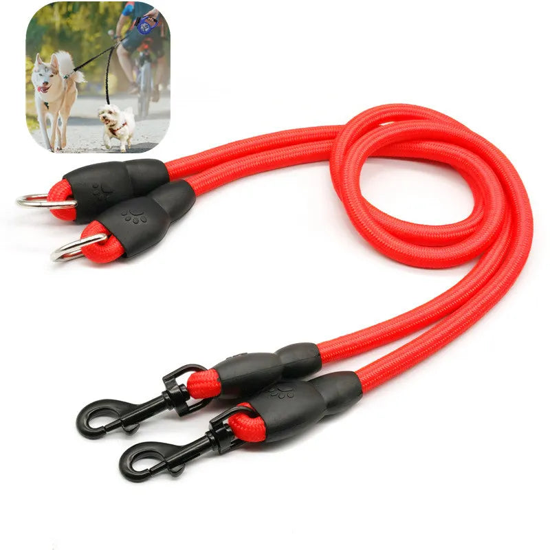 Double Leash with Detachable Dog Chains