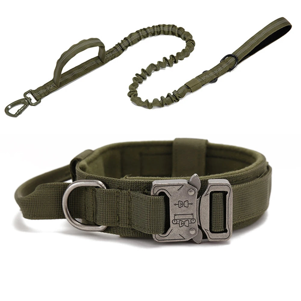 Pet Tactical Training Collar Leash Set -Reflective