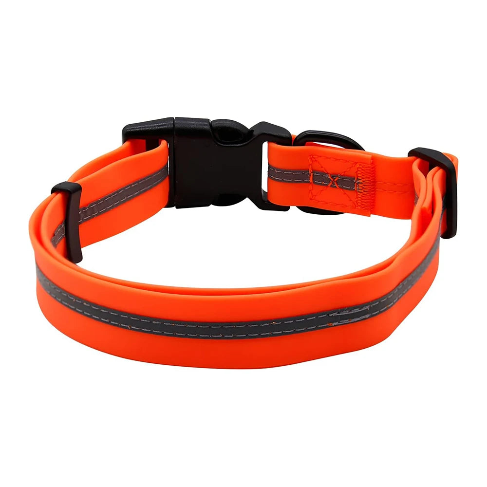 Waterproof Reflective Dog Collar – Adjustable, Anti-Odor, Durable Flex-Poly Design for Active Dogs