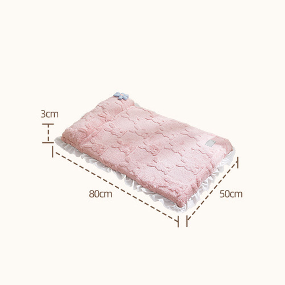Washable Cat & Dog Bed Mat – Anti-Slip, Soft Plush Pet Cushion for Puppies & Kittens