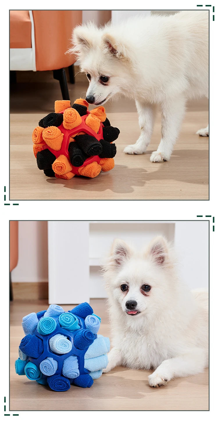 Sniffing Puzzle Toy for Dogs & Cats – Interactive Training Feeder with Hidden Treat Compartments