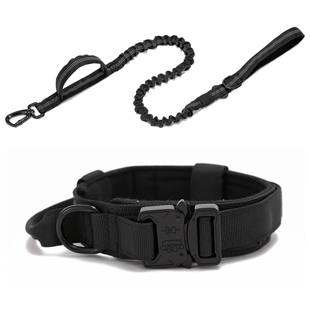 Pet Tactical Training Collar Leash Set -Reflective