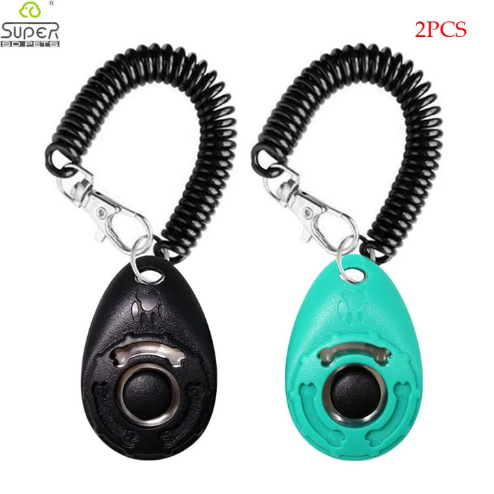 2-Pack Dog Training Clicker with Adjustable Wrist Strap – Lightweight, Durable & Easy to Use for Dogs, Cats, Birds, Horses & More
