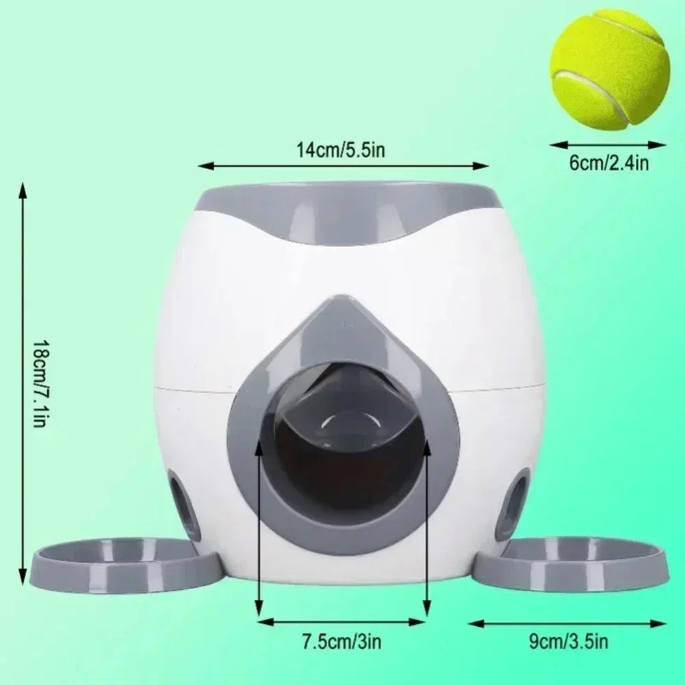 Interactive Tennis Ball Dog Feeder – Fun Reward Game & Snack Dispenser | Training Tool for Dogs & Cats