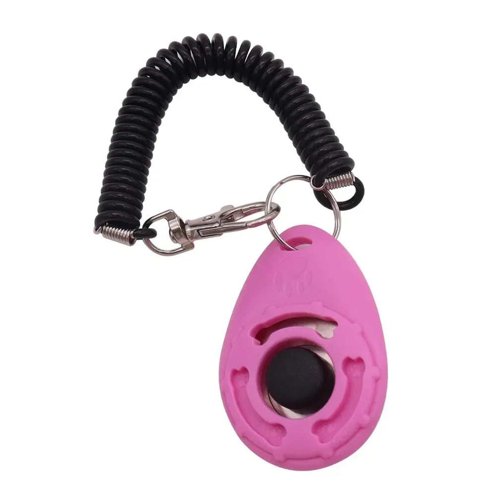 Dog Training Clicker with Adjustable Wrist Strap – Easy to Use Pet Trainer for Dogs, Cats, Puppies, Birds, Horses – Lightweight & Durable Obedience Tool