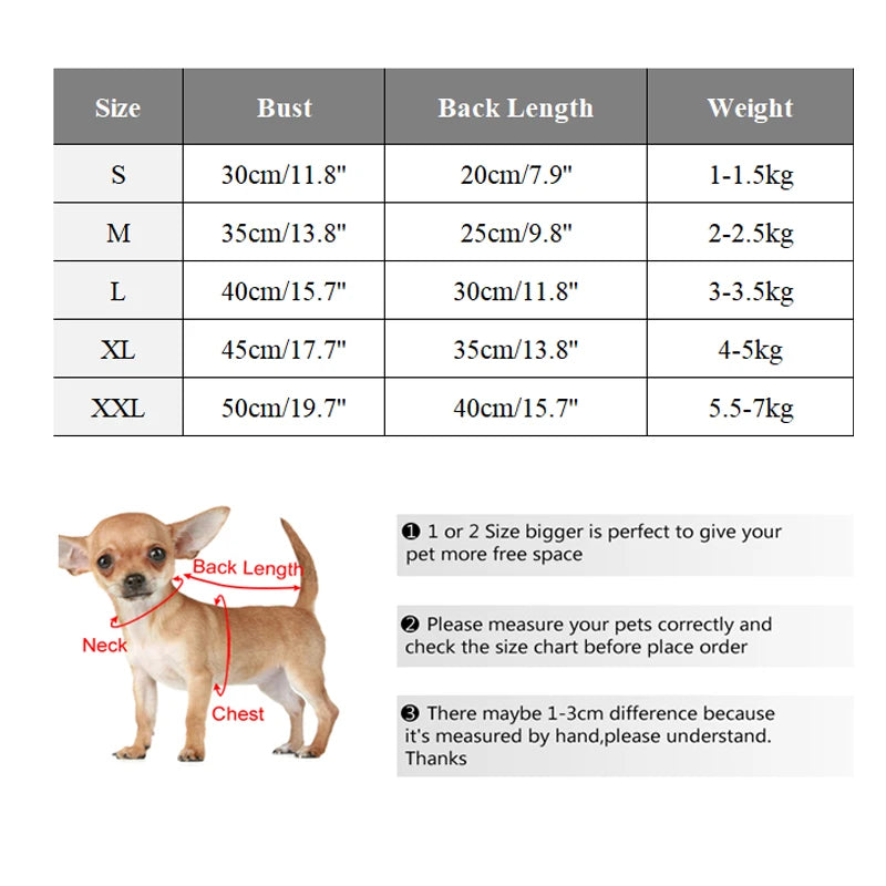 Winter Dog Coat Jacket for Small Dogs – Warm Pet Vest for Chihuahua, Yorkie, and Puppies | Cozy Dog Clothing Outfit