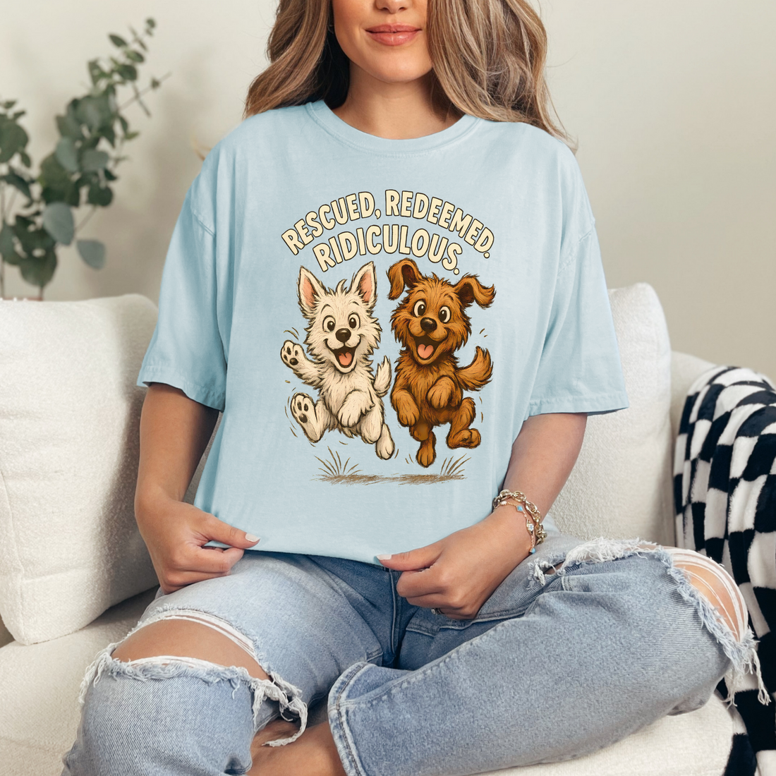 Funny Dog Rescue T-Shirt for Dog Lovers & Adopters - Animal Lovers Gift, Funny Pet Shirt, Adorable Rescue Shirt, Dog Adoption Tee, Dog Mom Apparel