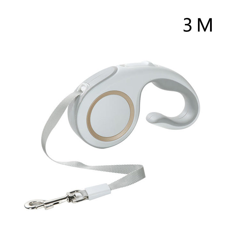 Retractable Dog Leash – Tangle-Free, Durable Nylon Tape with Ergonomic Anti-Slip Handle